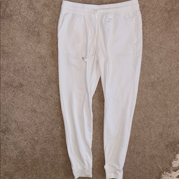 ZYIA Active White Unwind Jogger Pants, Size Small *defect - Picture 2 of 15